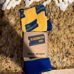 Blockbuster socks from the last standing Blockbuster in Bend